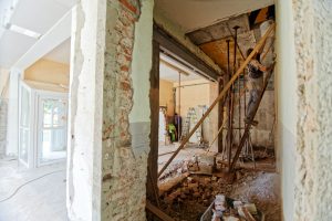 bathroom renovator fixing bathroom